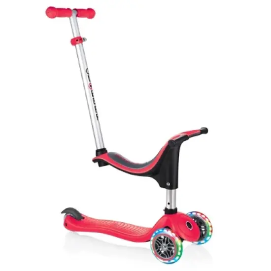 Globber Evo 4 in 1 Scooter with Lights - Red image {2}