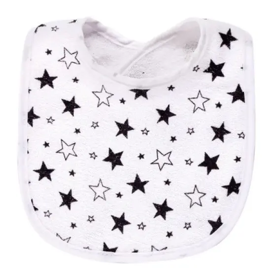 Hudson Baby Infant Cotton and Polyester Bibs 10pk, Moon And Back, One Size image {8}
