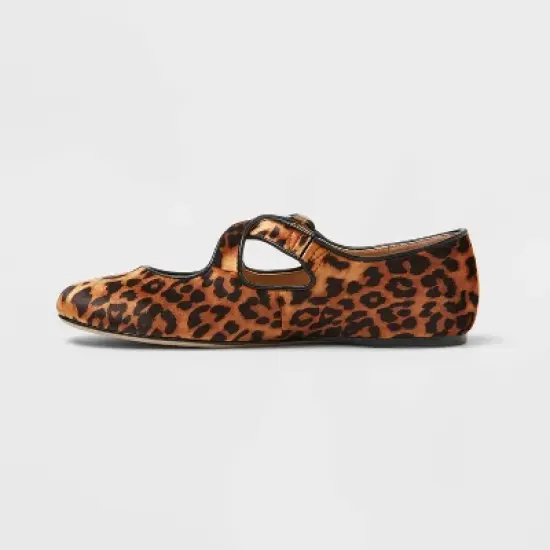 Women&rsquo;s Tasmin Leopard Print Flats &ndash; A New Day&trade; Light Brown image {1}