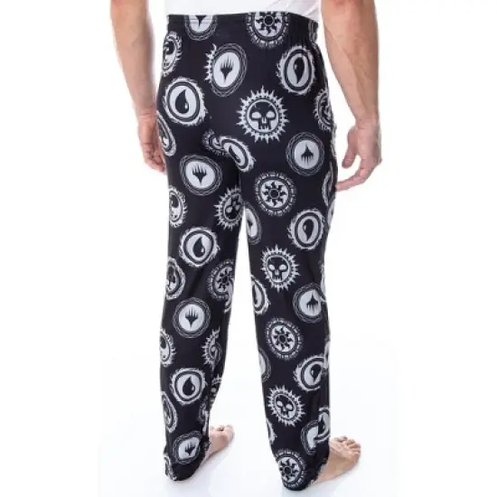 Magic The Gathering Men's Mana Color Logo Symbols Sleep Lounge Pajama Pants image {2}