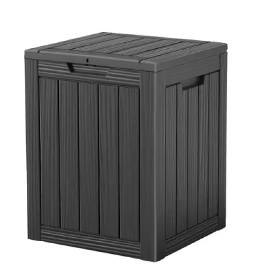 MAYEERTY 28 Gallon Large Capacity Outdoor Deck Box for Patio Furniture Cushions, Pillow with Wheels image {6}