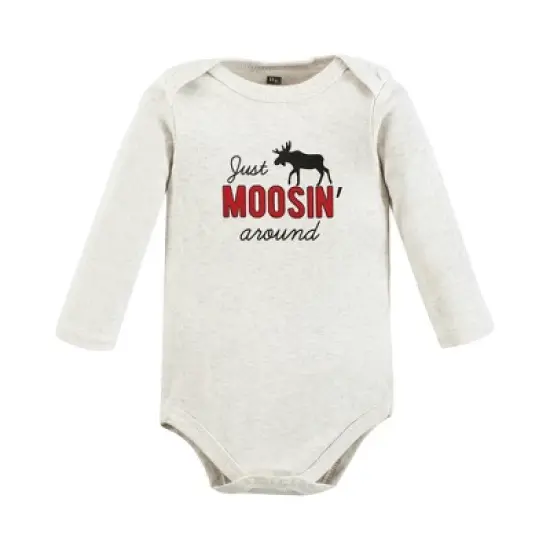 Hudson Baby Unisex Baby Cotton Layette Set, Winter Moose image {4}