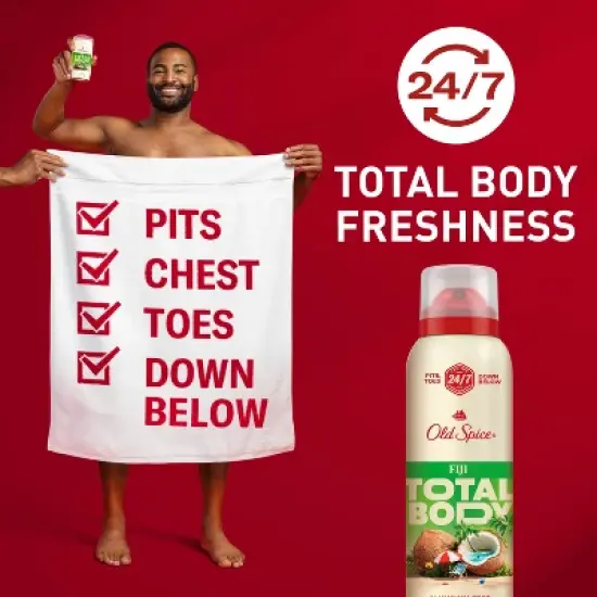 Old Spice Whole Body Spray Deodorant for Men - Fiji - Aluminum-Free 3.5oz image {2}