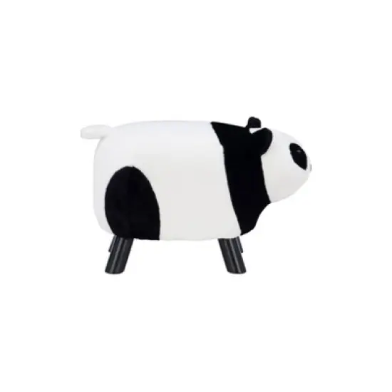 Ming Ming Panda Bear Stool White/Black - Powell image {3}