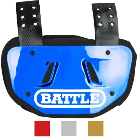 Battle Sports Adult Chrome Protective Football Back Plate image {1}