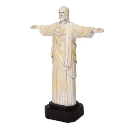 Techko Maid Jesus Solar Outdoor Garden Statue Decor with Spotlight image {2}