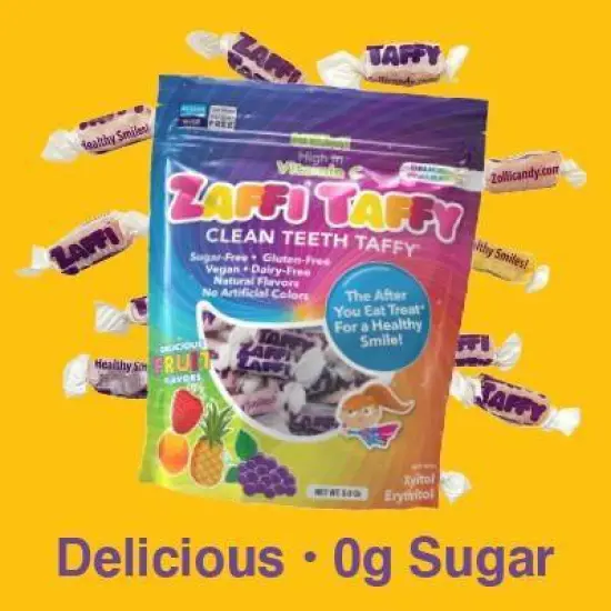Zaffi Taffy Sugar Free Chewy Candy - 3oz Bags image {3}