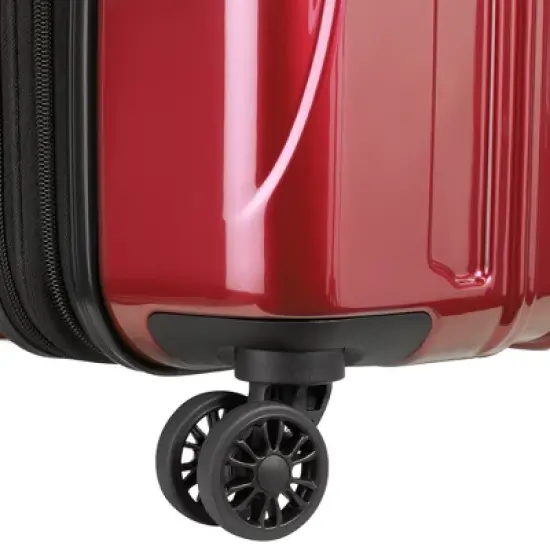 DELSEY Paris Aero Expandable Hardside Medium Checked Spinner Upright Suitcase - Red image {8}