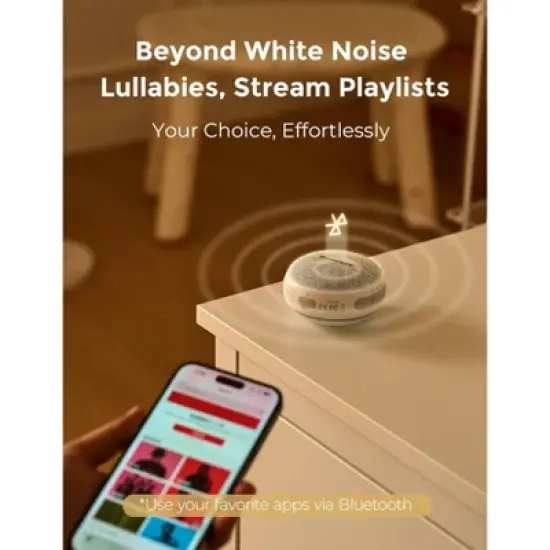 Momcozy Portable Noise Machine - White image {7}