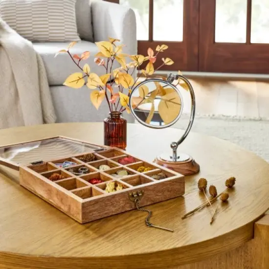 11" Golden Dogwood Artificial Fall Arrangement - Hearth & Hand&trade; with Magnolia image {1}