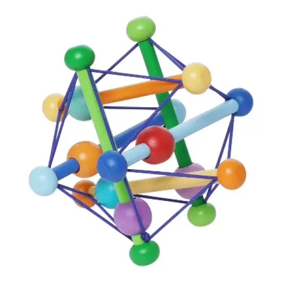 Manhattan Toy Skwish Color Burst Rattle and Teether Grasping Activity Toy (Boxed) image {6}