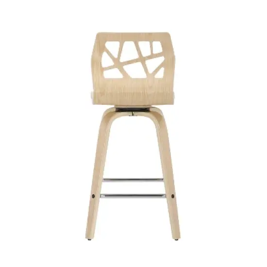 Set of 2 Folia Upholstered Counter Height Barstools - Lumisource image {4}
