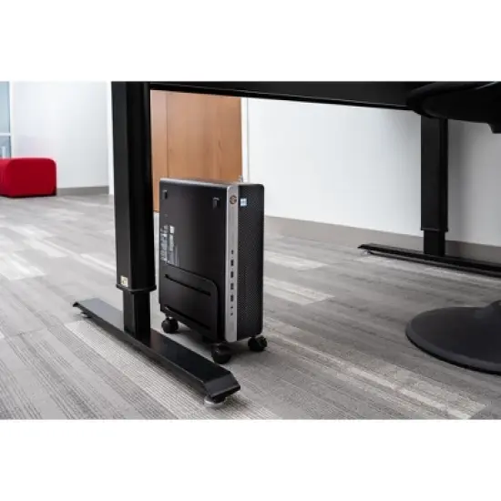 Stand Up Desk Store Adjustable Rolling CPU Computer Desktop Tower Underdesk Stand image {3}