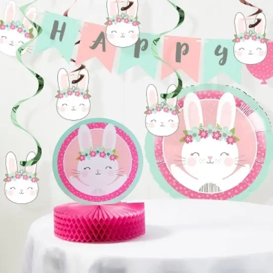 48ct Bunny Print Disposable Napkins image {3}