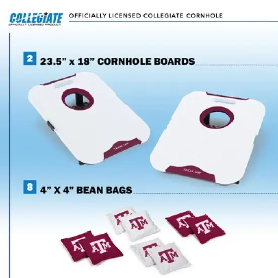 NCAA Texas A&M Aggies All-Weather Travel Cornhole Set image {1}