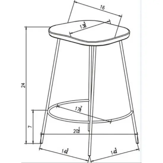 Metal Base Counter Height Barstools with Wood Seat Brown - Threshold&trade; designed with Studio McGee image {5}