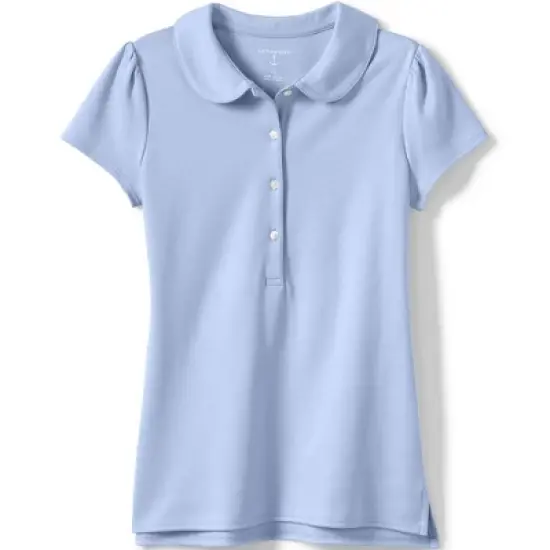 School Uniform Girls Short Sleeve Peter Pan Collar Polo Shirt image {5}