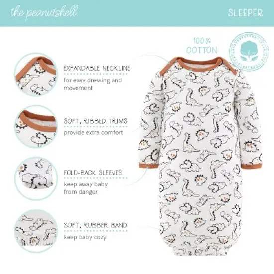The Peanutshell Tiny Dino 16-Piece Layette Gift Set image {3}