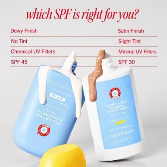 FIRST AID BEAUTY Hydrating Sunscreen Milk - SPF 45 - 1.7oz - Ulta Beauty image {7}