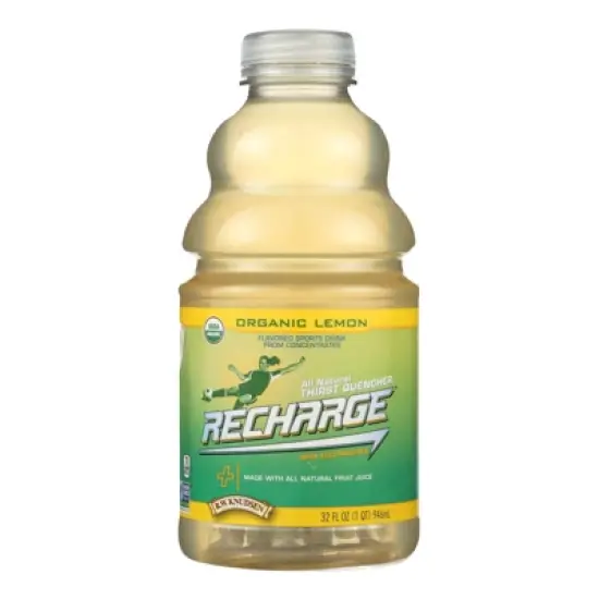 R.W. Knudsen All Natural Organic Lemon Recharge Sports Drink - Case of 6/32 oz image {1}
