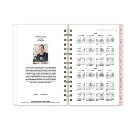 Blue Sky Brook Gossen Planner 5"x8" Daily/Monthly Wirebound (12 Month) Oopsy Daisy July 2025 to June 2026 image {6}