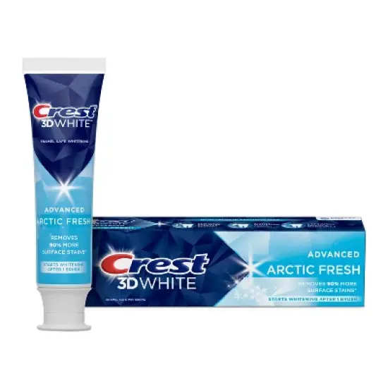 Crest 3D White Advanced Teeth Whitening Toothpaste - Arctic Fresh image {9}