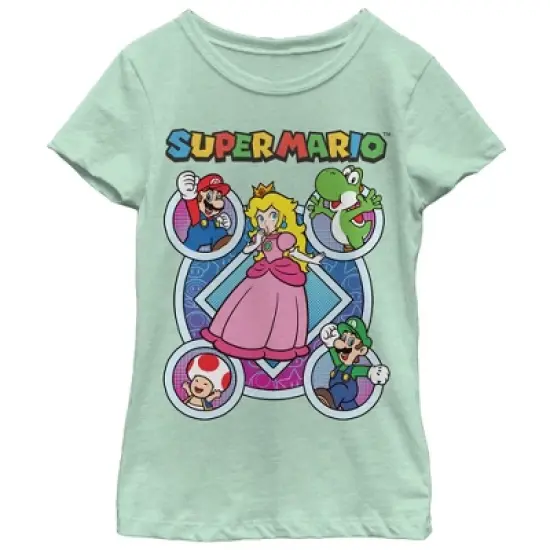 Girl's Nintendo Super Mario Princess Peach Friends T-Shirt image {3}