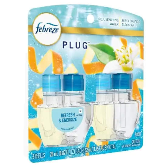 Febreze Plug Dual Refill Air Freshener - Refresh & Energize - 2ct image {12}