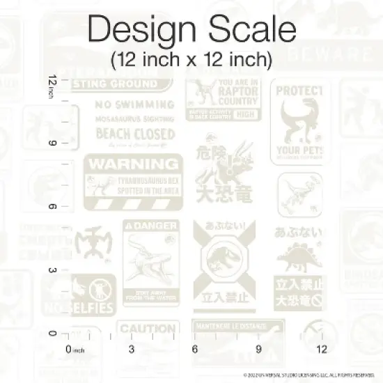 Jurassic World Dominion Signs Peel and Stick Wallpaper - RoomMates image {3}