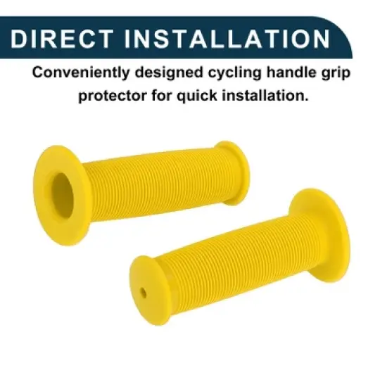 Unique Bargains Bike Handlebar Grips Covers 3.94" Yellow 1 Pair image {5}