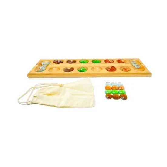 AreYouGame.com Mancala Board Game: Strategy, Problem Solving, 2 Players, Includes Instructions & Pieces image {3}