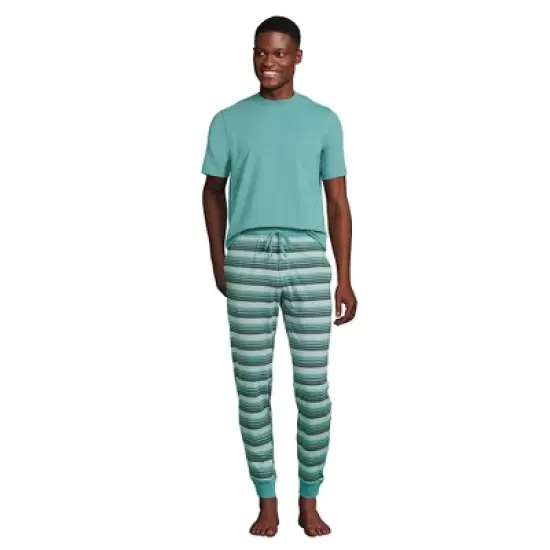 Lands' End Men's Knit Jersey Pajama Sleep Set image {7}