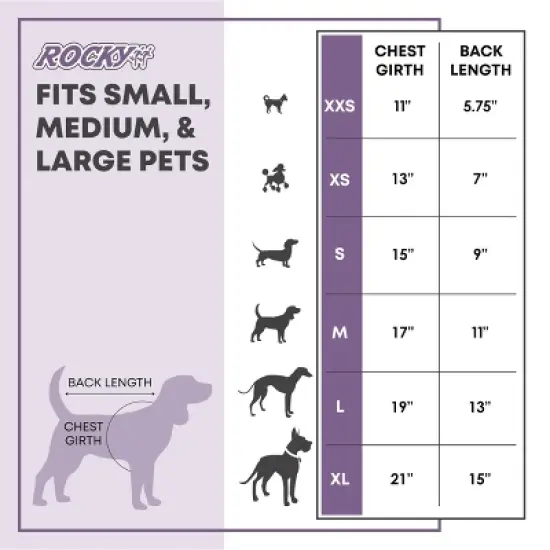 Rocky Thermal Fleece-Lined PET Sweater for Dogs, Puppies, Cats - Warm Coat Bodysuit One-Piece Jacket, Jammies with Leg Warmers image {2}