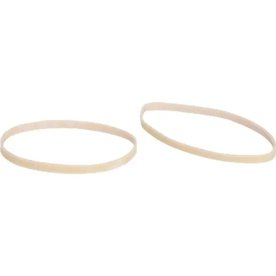 Business Source Rubber Bands Size 32 1 lb./BG 3"x1/8" Natural Crepe 15741 image {2}