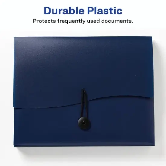 Avery Slide & View Expanding File Folder, 6 Pockets, Letter Size, 1 Navy Folder (73545) image {5}