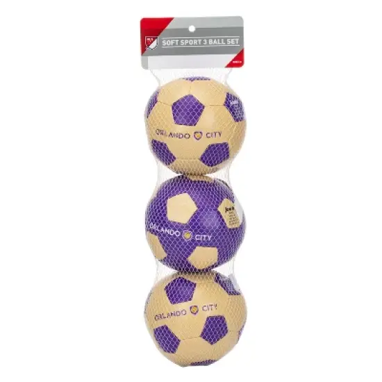 MLS Orlando City SC Softee Ball Size 4" - 3pk image {1}
