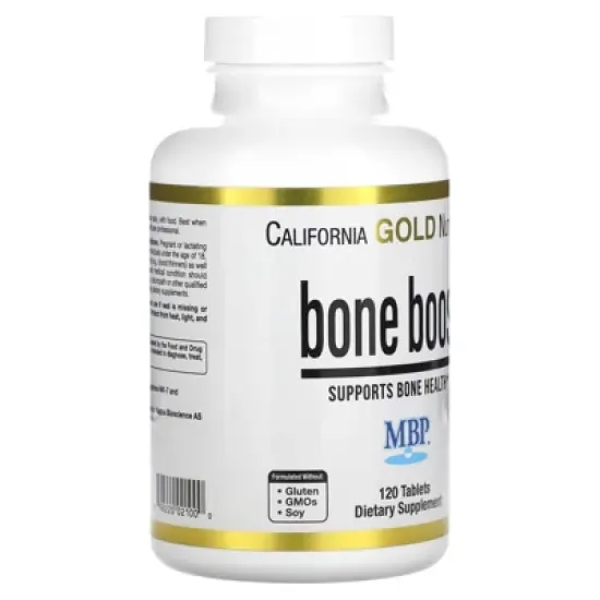 Bone Boost Supplement by California Gold Nutrition, Support for Bone Health, Nutrient Blend with Calcium and Vitamin D, Vegetarian Friendly, Gluten image {4}