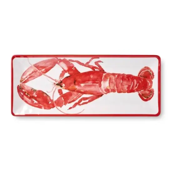 Certified International 2pc Beach House Lobster Melamine  Platter Set image {3}