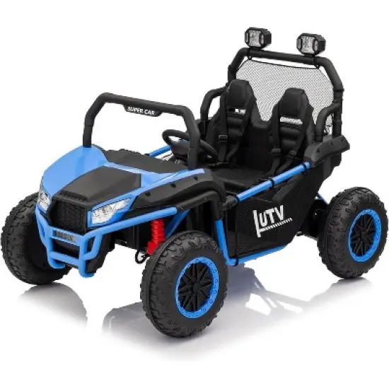 24V 2 Seater Ride on UTV Kids Car with Remote Control, Ride on Truck Toys with Spring Suspensions image {7}