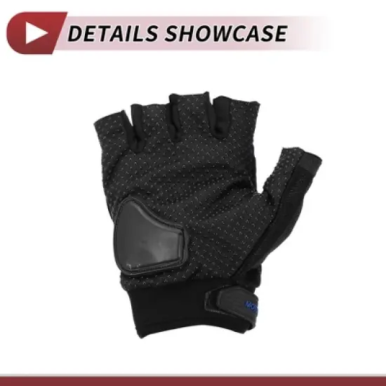 Unique Bargains Motorcycle Cycling Half Finger Gloves 1 Pair image {5}