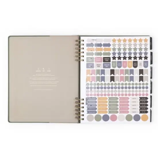 Altitude 8.5"x11" 2025-2026 Weekly/Monthly Planner Dark Sage and Warm Gray, Teacher Supplies image {1}