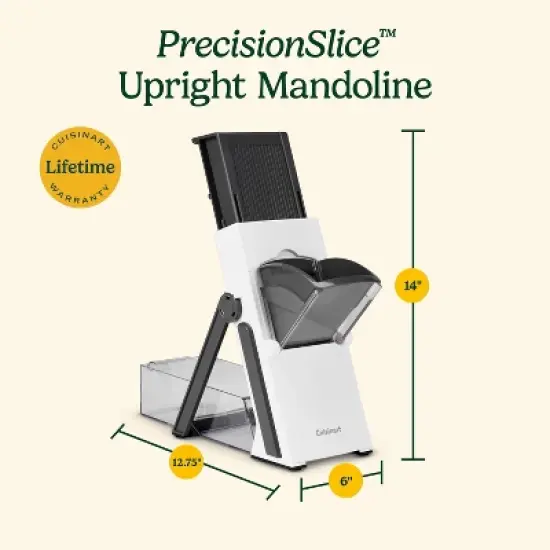 Cuisinart Precision Slice Upright Mandoline: Safe Mandolin Slicer, Nonslip Base, Dishwasher-Safe, Freestanding Design image {6}