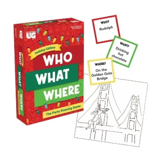 University Games Who What Where: The Party Drawing Game - Holiday Edition image {4}