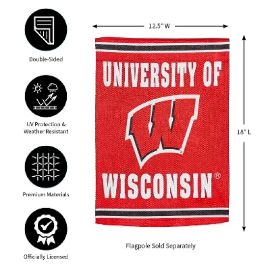 Embossed Suede Flag, GDN Size, University of Wisconsin-Madison image {8}