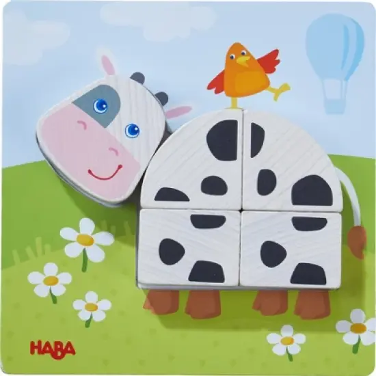 HABA On the Farm Beginner Pattern Blocks Puzzle - Ages 18 Months + image {4}