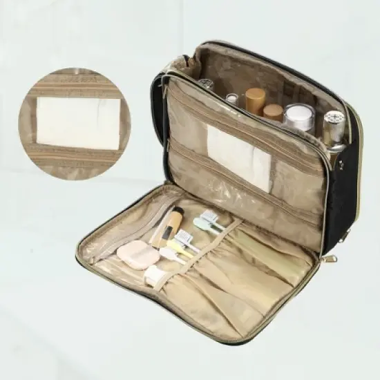 Unique Bargains Large Water-resistant Makeup Bags and Organizers 1 Pc image {3}