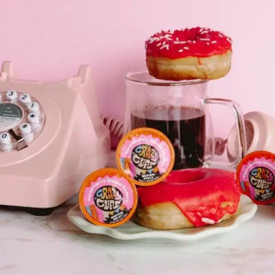 Strawberry Glazed Donut Flavored Coffee Pods image {2}