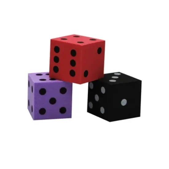 Koplow Games Foam Spot Dice, 1", Assorted Colors, Bag of 50 image {2}