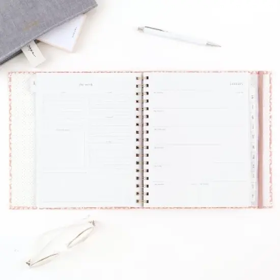 Sugar Paper Essentials 2024 Planner 9"x8.125" Weekly/Monthly Rose Floral image {5}