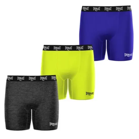 3 Pack Everlast Mens Boxer Briefs Breathable Underwear for Men Active Performance Dri Fusion Tech Mens Underwear image {5}
